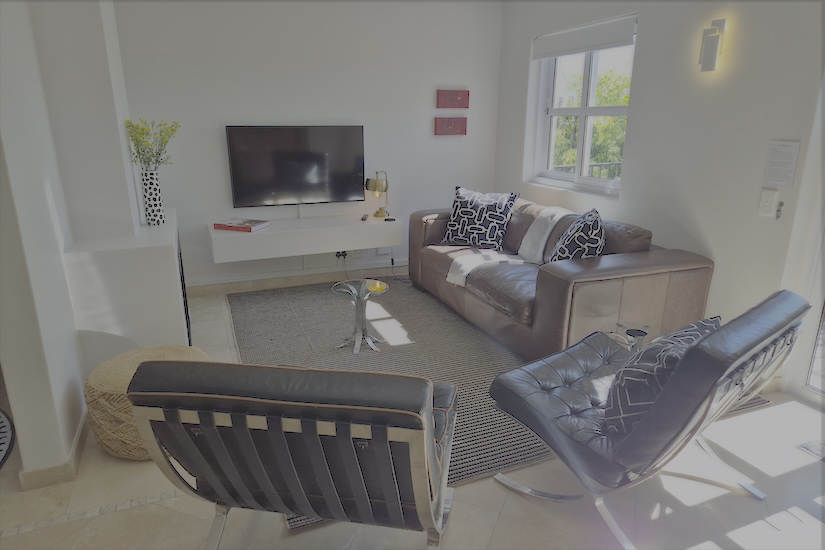 Open plan living area